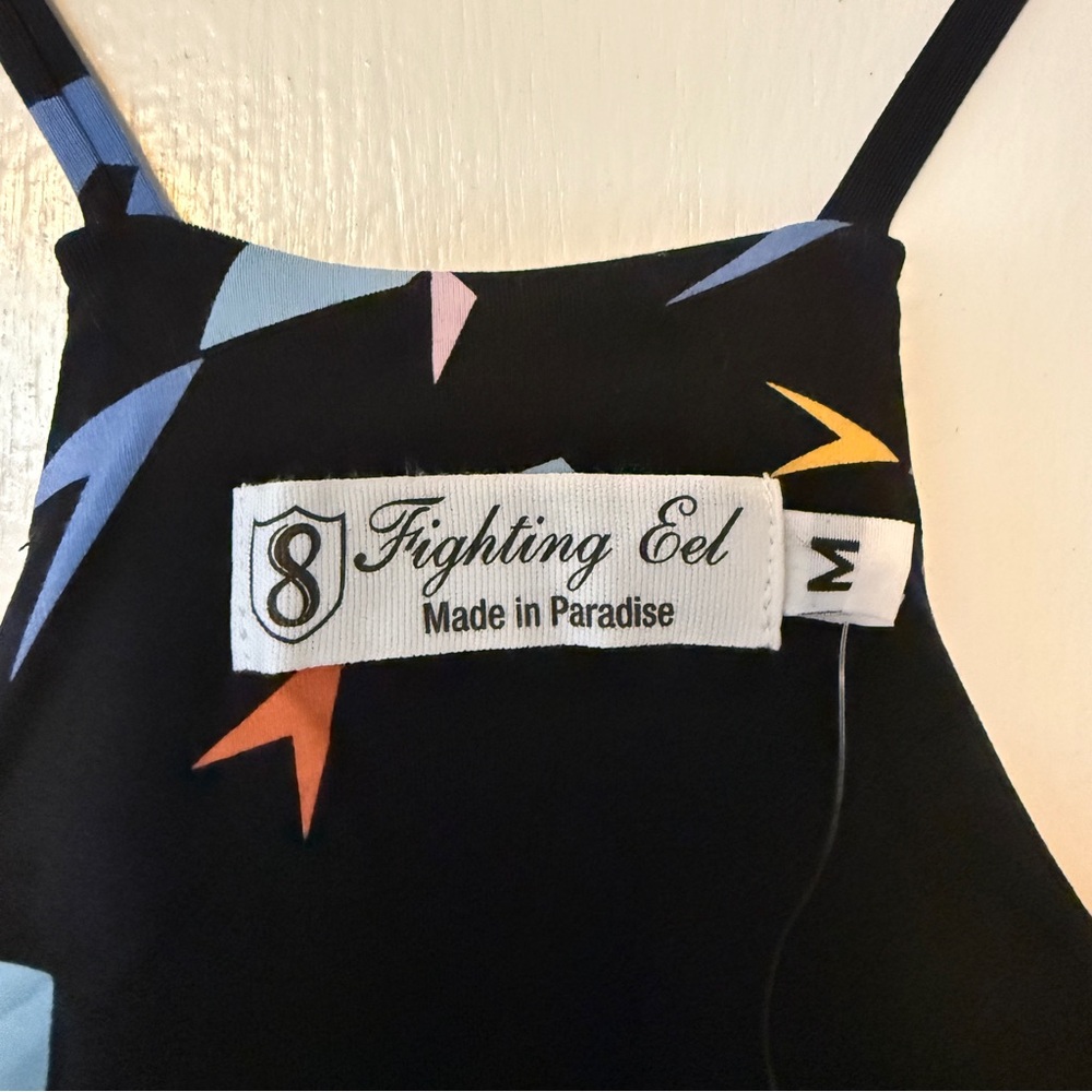NWT Fighting Eel Dress Marissa in Black Origami Fish - Picture 3 of 5